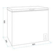 Baridi Freestanding Chest Freezer 199L Capacity - Black DH151 Baridi - Dynamic Drive