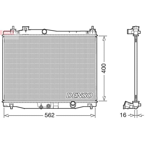 Denso Engine Radiator fits Honda Jazz IV 2015 on 1.3