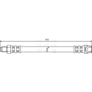 Apec Brake Hydraulic Hose Line Front fits Mercedes-Benz C-Class 1993-2014