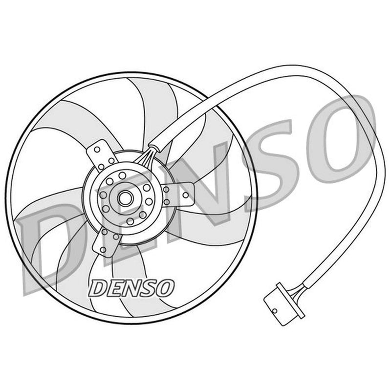 Denso Engine Cooling Fan fits Audi A3 1998-2003 1.8