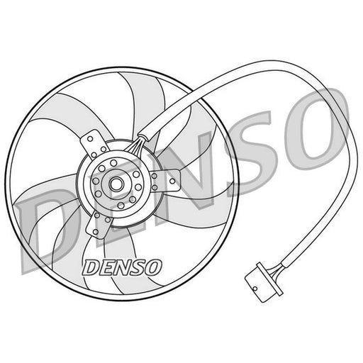Denso Engine Cooling Fan fits Audi A3 1998-2003 1.8