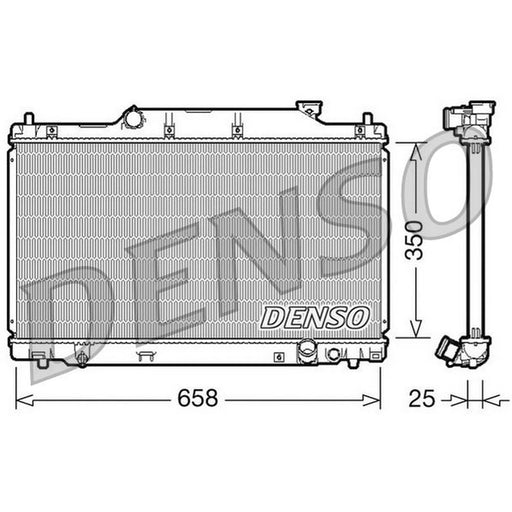 Denso Engine Radiator fits Honda Civic VII 2001-2005 2.0
