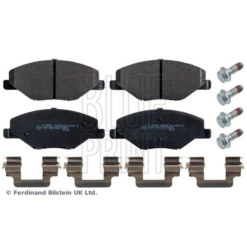 Blue Print Front Brake Pad Set fits Skoda Fabia II 2006-2014 1.2 1.4 1.6