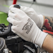 Worksafe Worksafe White Precision Grip Gloves, Large - Pair SSP50L Worksafe - Dynamic Drive
