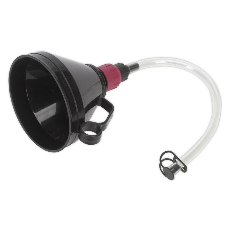 Sealey Valved Funnel with Flexible Spout160mm VFF1 Sealey - Dynamic Drive