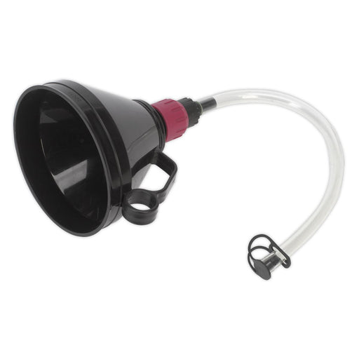 Sealey Valved Funnel with Flexible Spout160mm VFF1 Sealey - Dynamic Drive