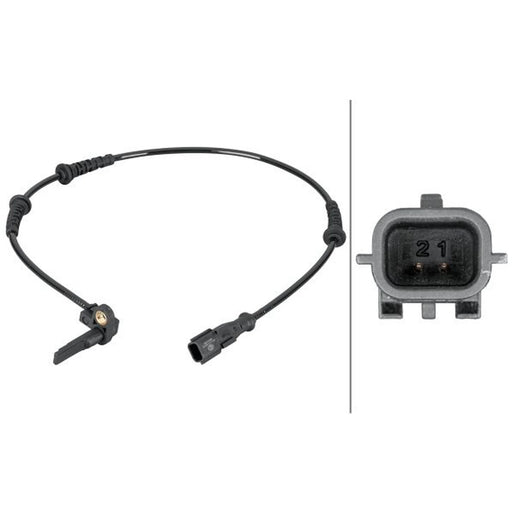 Hella ABS Wheel Speed Sensor Front fits Dacia Duster 2010-2019