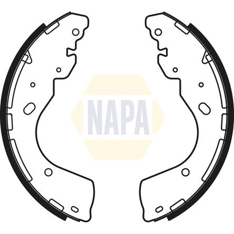NAPA Brake Shoe Set Axle Kit fits Ford Ranger 2011 on 2.2 2.5 3.2