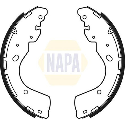 NAPA Brake Shoe Set Axle Kit fits Ford Ranger 2011 on 2.2 2.5 3.2