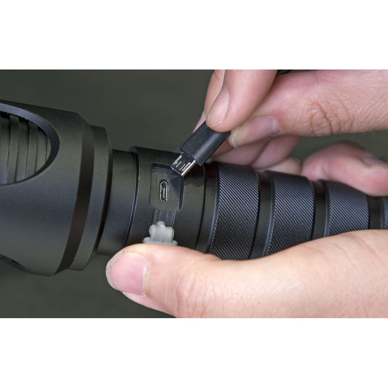 Sealey Aluminium Torch 20W SMD LED Adjustable Focus Rechargeable with USB Port Sealey - Dynamic Drive