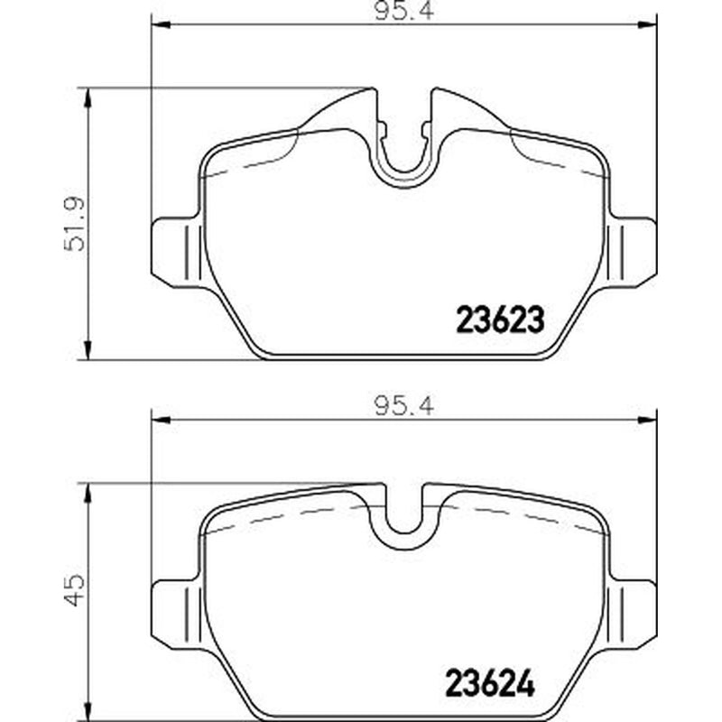 DON Front & Rear Brake Discs & Pads fits BMW 3 2005-2011
