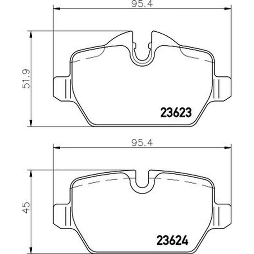 Mintex Front & Rear Pads fits BMW 1 2004-2011