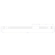 Juratek Brake Hydraulic Hose Line Rear fits Citroën C4 Grand Picasso II