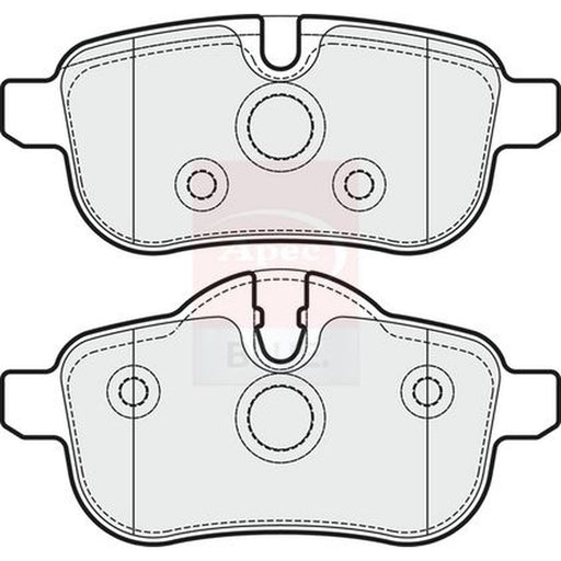 Apec Rear Brake Pad Set fits BMW Z4 Roadster 2009-2016