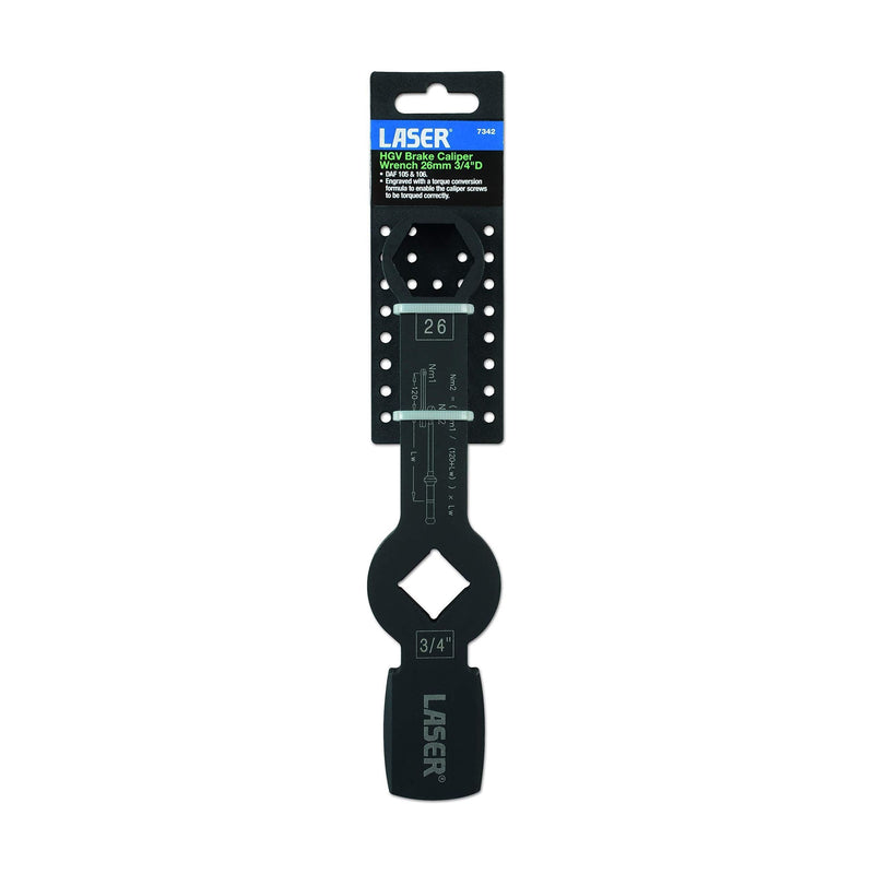 Laser HGV Brake Caliper Wrench 26mm 7342 Laser - Dynamic Drive