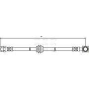 Apec Brake Hydraulic Hose Line Rear fits Mini Mini 2001-2006