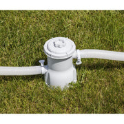 Dellonda Steel Frame Round Swimming Pool & Filter Pump 10ft - Blue DL19 Dellonda - Dynamic Drive