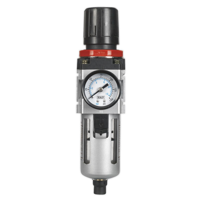 Sealey Air Filter/Regulator with Gauge Sealey  - Dynamic Drive