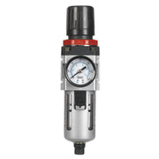 Sealey Air Filter/Regulator with Gauge SA2001/FR Sealey - Dynamic Drive