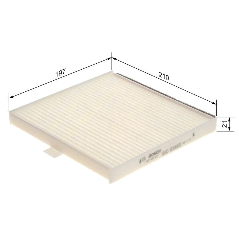 Bosch Cabin Air Filter (Pollen Filter) fits Chevrolet Aveo / Kalos 2005-2013 1.4