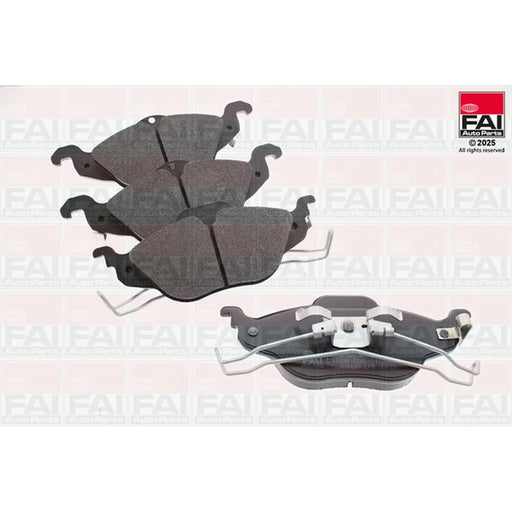 FAI Front Brake Pad Set fits Opel Astra G 1998-2009 1.2 1.4 1.6 1.7 1.8 2.0