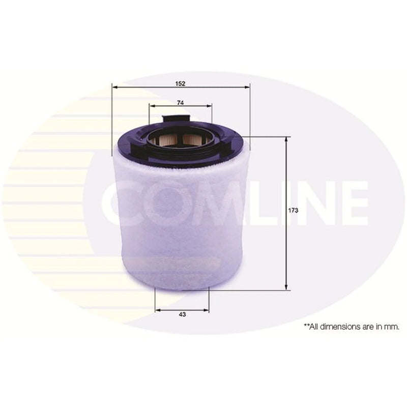 Comline Engine Air Filter fits Audi A1 2010-2015 1.2 1.4 1.6 2.0