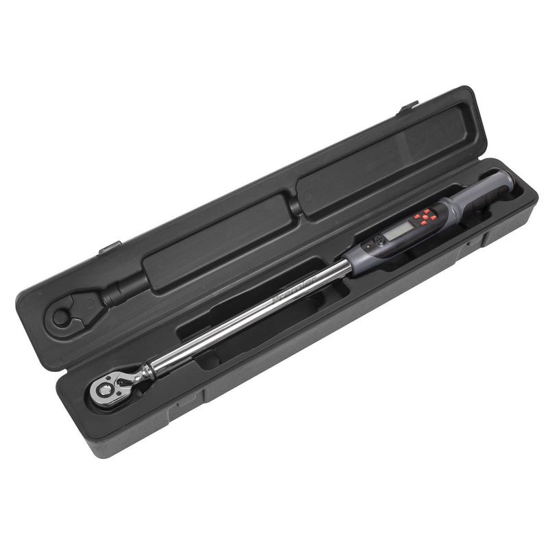 Premier Digital Torque Wrench with Angle Function 1/2"Sq Drive 30-340Nm Sealey Premier - Dynamic Drive
