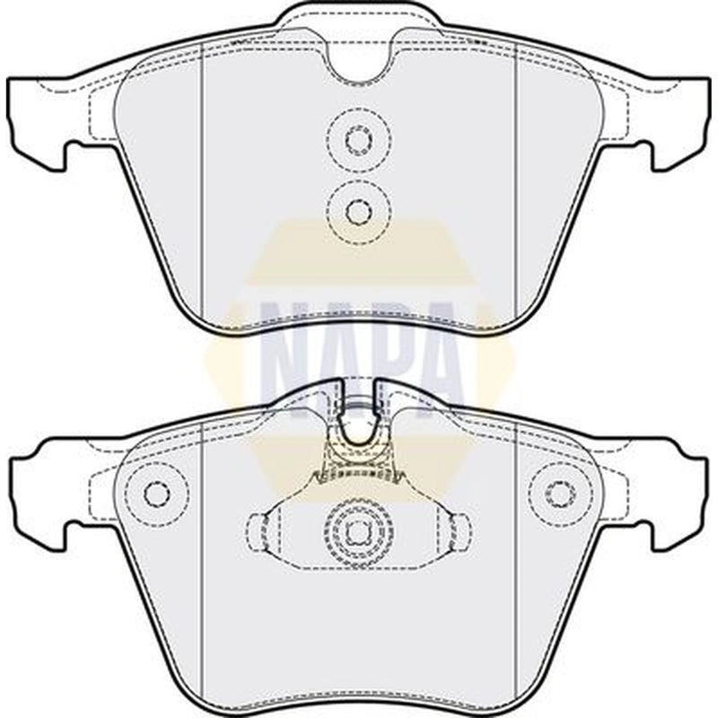 NAPA Front Brake Pad Set fits Ford Galaxy 2010-2015 2.0