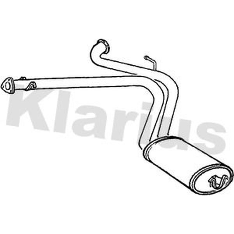 Klarius Box With Centre Pipe Centre fits Citroën Relay I 1994-2002 2.5