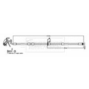 Borg & Beck Brake Hydraulic Hose Line Front Right BBH8783