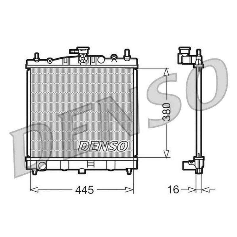 Denso Engine Radiator fits Nissan Micra C+C III 2005-2010 1.4 1.6