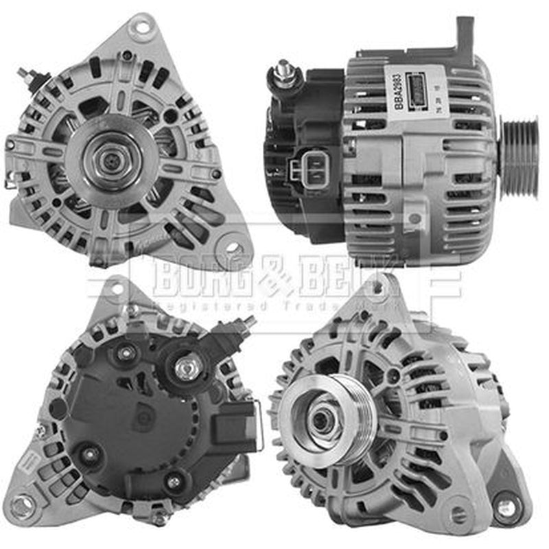Borg & Beck Car Alternator 12V fits Hyundai Coupe II 2001-2009 2.7