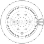 Borg & Beck Front & Rear Brake Discs & Pads fits Nissan Pathfinder III 2005 on