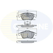Comline Front & Rear Brake Discs & Pads fits Renault Scénic III 2009-2016 2.0