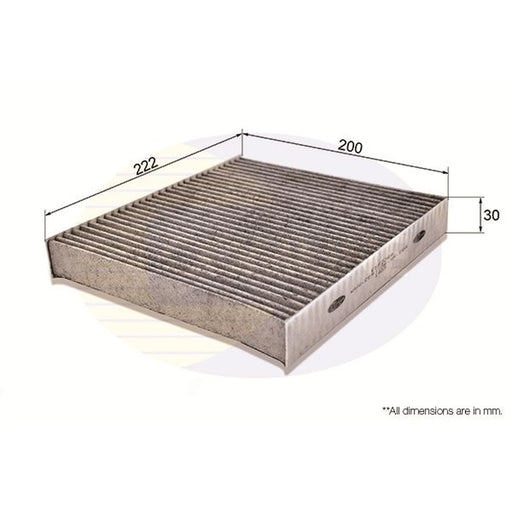 Comline Cabin Air Filter (Pollen Filter) fits Lexus Gs 2012-2018