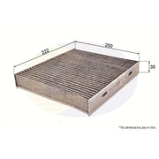 Comline Cabin Air Filter (Pollen Filter) EKF206A