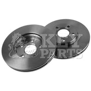 Key Parts Front Brake Vented Discs & Pads fits Volvo S40 II 2004-2012 2.4
