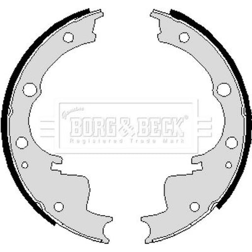 Borg & Beck Brake Shoe Set Axle Kit BBS6192