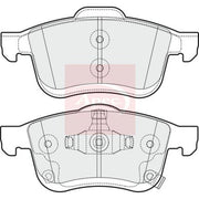 Apec Front Brake Pad Set PAD2015