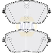 NAPA Front Brake Pad Set fits Citroën C5 Aircross 2018 on 1.6