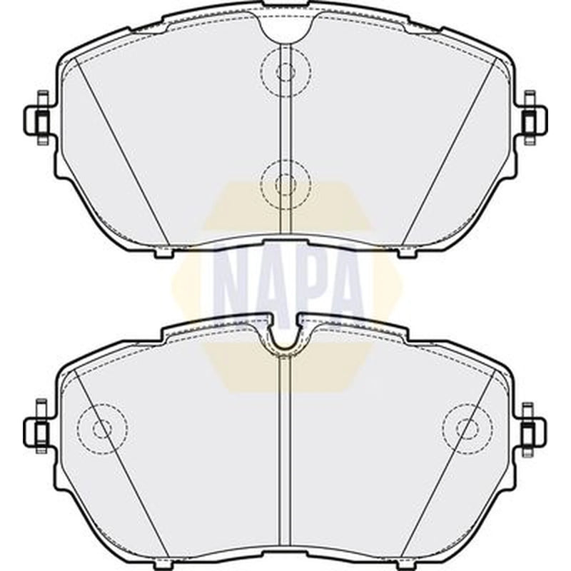 NAPA Front Brake Pad Set fits Citroën C5 Aircross 2018 on 1.6