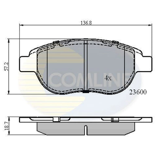 Comline Front & Rear Brake Discs & Pads fits Citroën Xsara 1998-2005 2.0