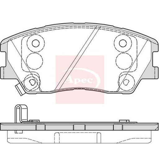 Apec Front Brake Pad Set PAD2336