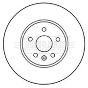 Borg & Beck Front & Rear Brake Discs & Pads fits Opel Astra K Estate 2018-2021