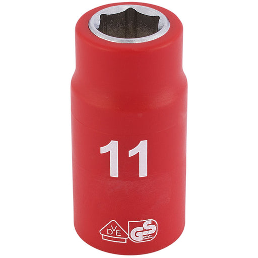 Draper Fully Insulated VDE Socket, 3/8" Sq. Dr., 11mm 31571 Draper - Dynamic Drive