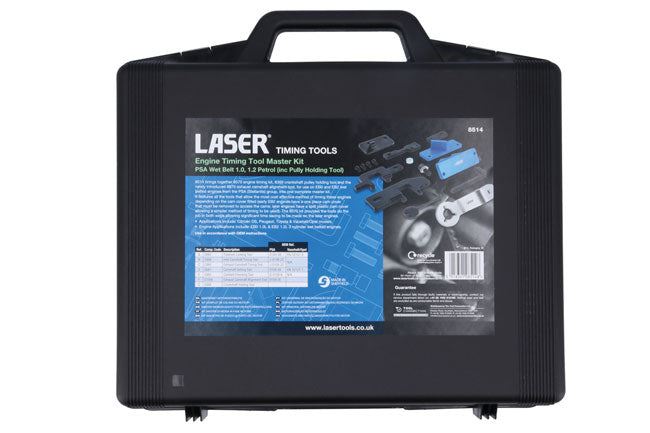 Laser Engine Timing Master Kit (inc Pully Holding Tool) – for PSA Wet Belt 1.0, 1.2 Petrol - 8514 Laser - Dynamic Drive