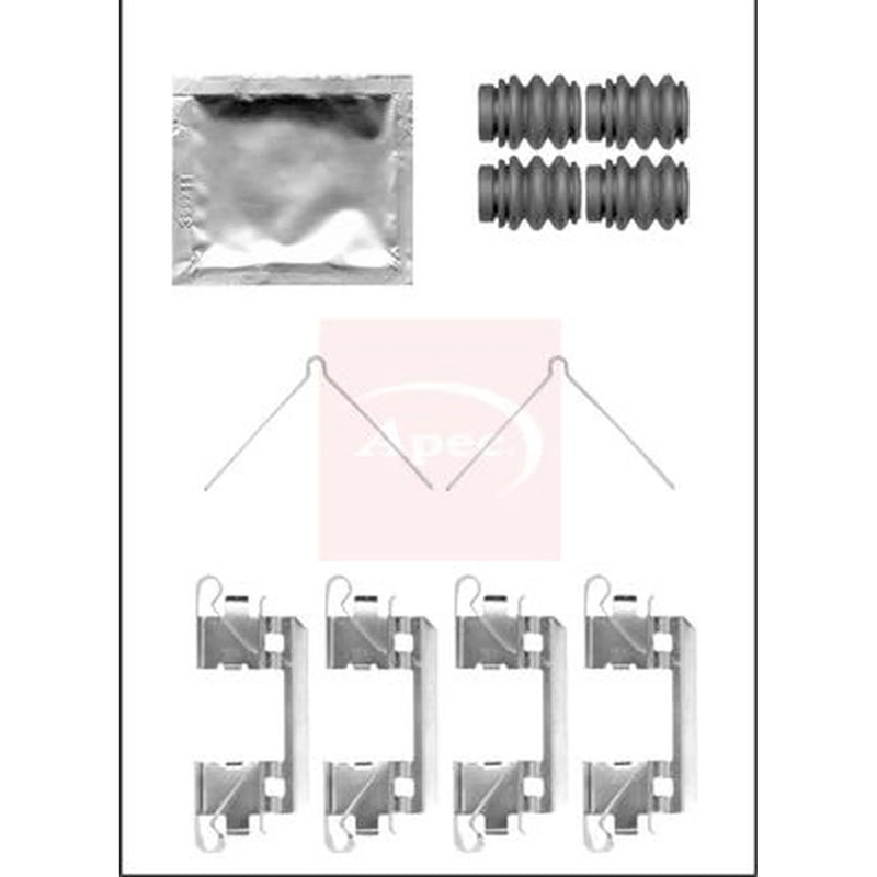 Apec Brake Pad Accessory Fitting Kit Front KIT1386