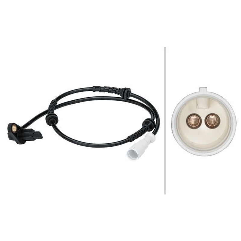 Hella ABS Wheel Speed Sensor Rear fits Renault Clio 1998-2016