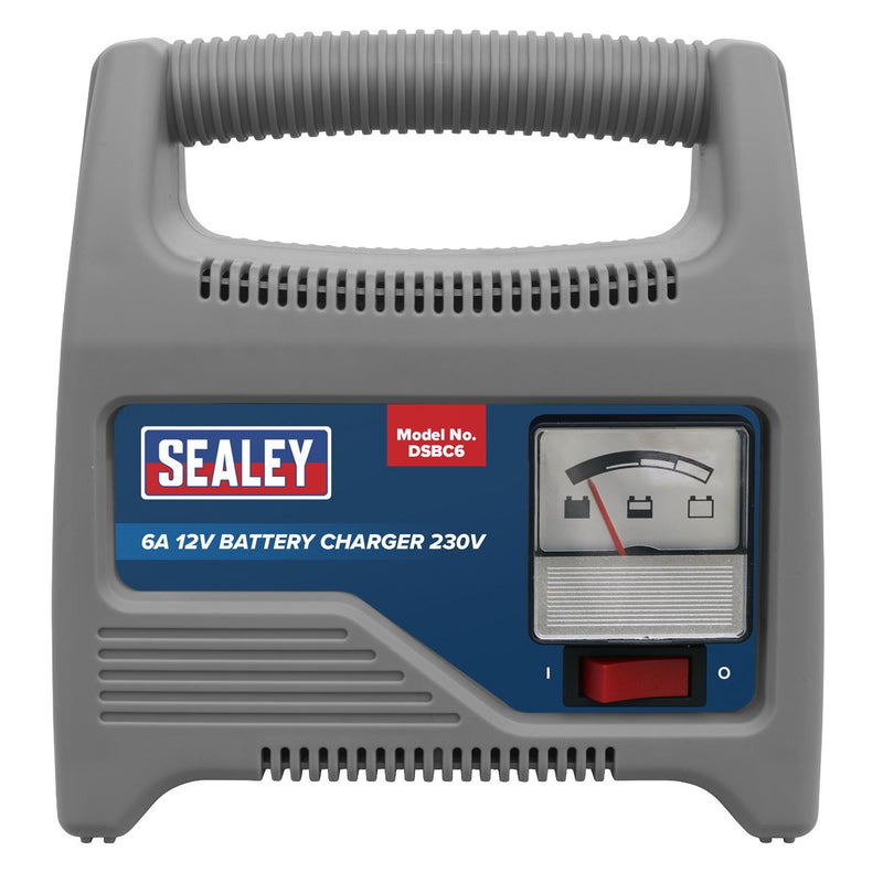Sealey Battery Charger 12V 6A 230V DSBC6 Sealey - Dynamic Drive