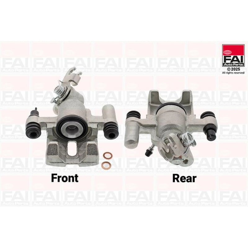 FAI Brake Caliper Assembly Rear Right fits Mazda MX-5 1998-2005 1.6 1.8